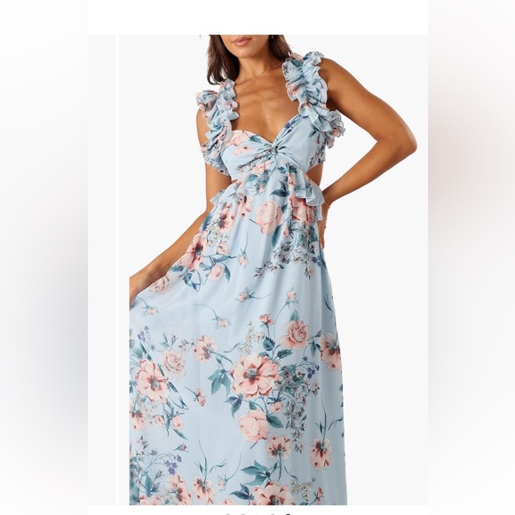 Petal & Pup Blue Sweetheart Maxi Sundress - Picture 3 of 3